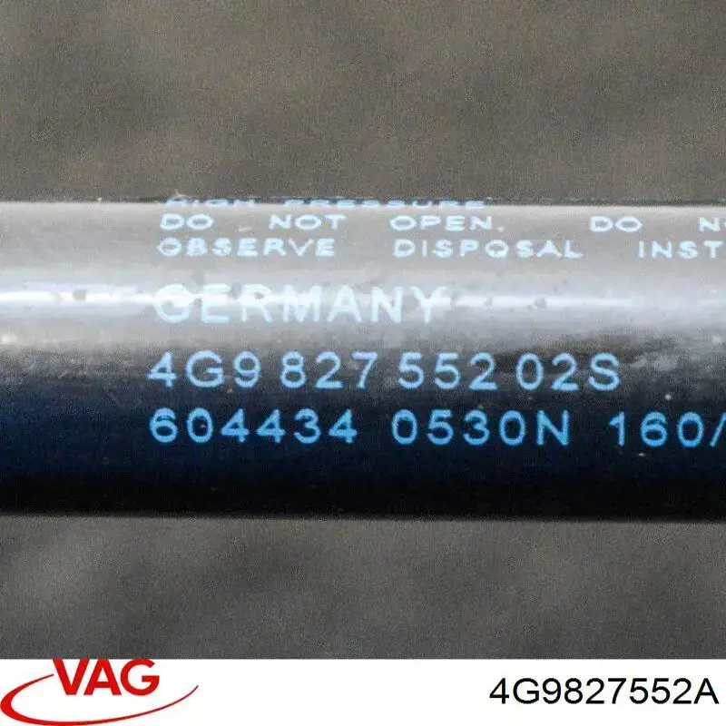 4G9827552A VAG Amortecedor de tampa de porta-malas (de 3ª/5ª porta traseira)