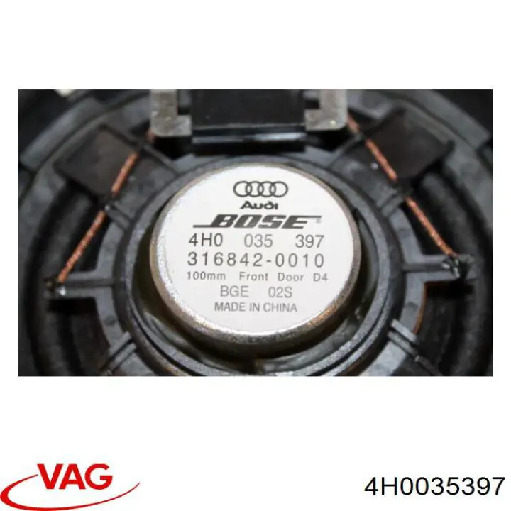 Alto-falante da porta dianteira VAG 4H0035397 preço, a partir de 153,23 USD