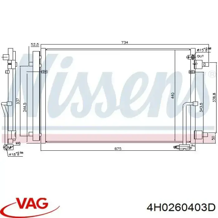 Radiador de aparelho de ar condicionado VAG 4H0260403D preço, a partir de 162,91 USD