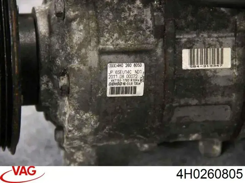 4H0260805 VAG Compressor de aparelho de ar condicionado