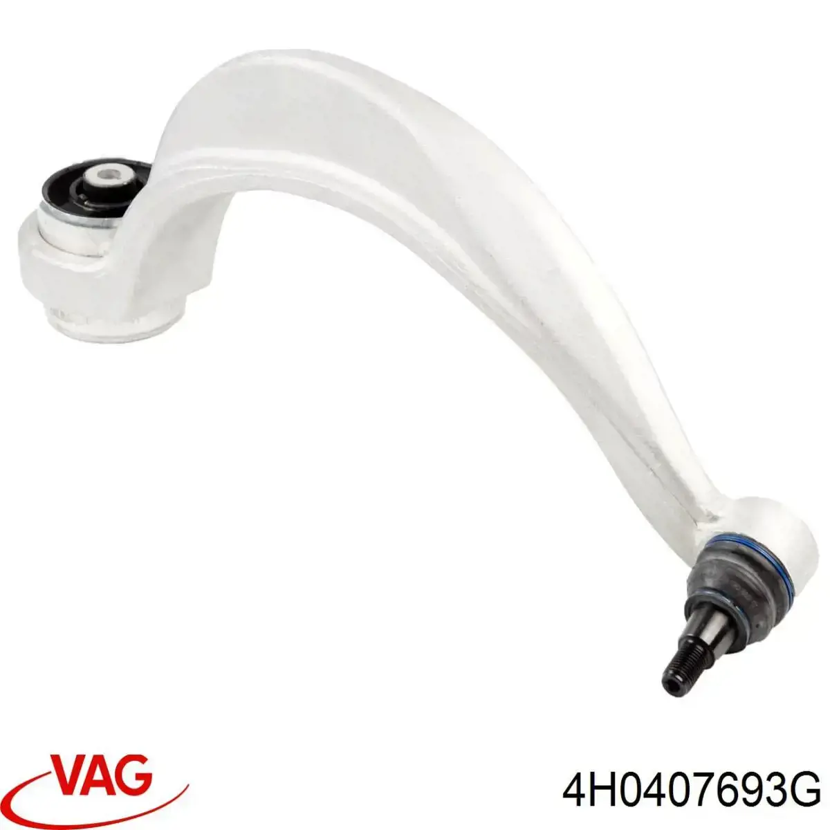4H0407693G VAG Braço oscilante inferior esquerdo de suspensão dianteira