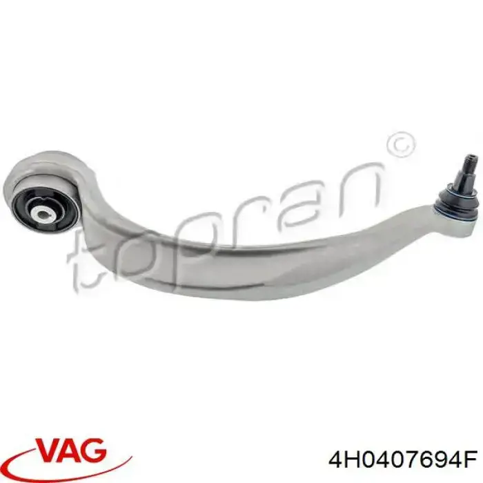 Braço oscilante inferior direito de suspensão dianteira VAG 4H0407694F preço, a partir de 133,43 USD