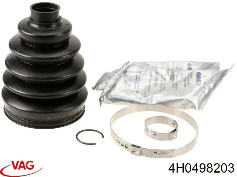 Bota de proteção externa de junta homocinética do semieixo dianteiro VAG 4H0498203 preço, a partir de 15,06 USD