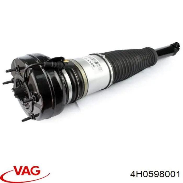 4H0598001 VAG Coxim pneumático (suspensão de lâminas pneumática) do eixo traseiro
