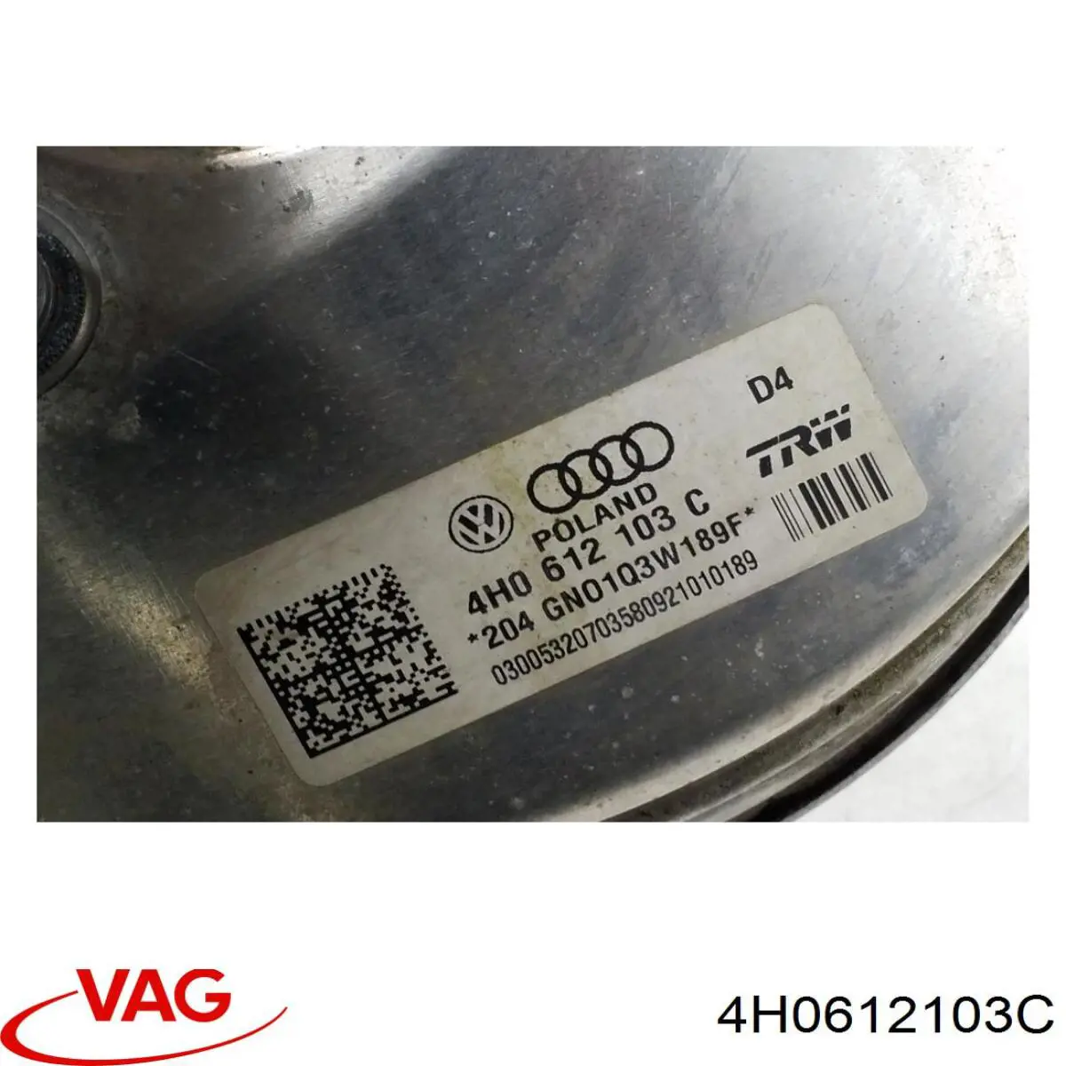Compre 4H0612103C VAG Reforçador dos freios a vácuo