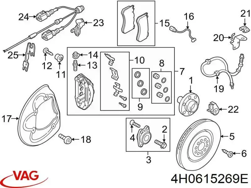 VAG 4H0615269E preço, a partir de 83,96 USD