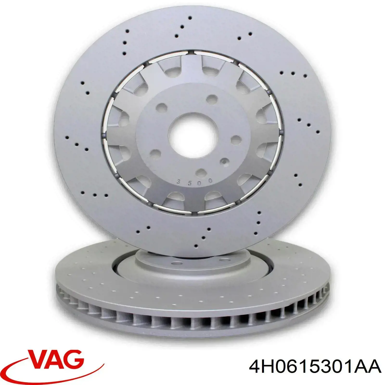 Disco do freio dianteiro VAG 4H0615301AA preço, a partir de 378,86 USD