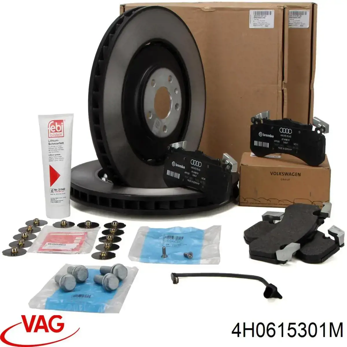 Compre 4H0615301M VAG Disco do freio dianteiro