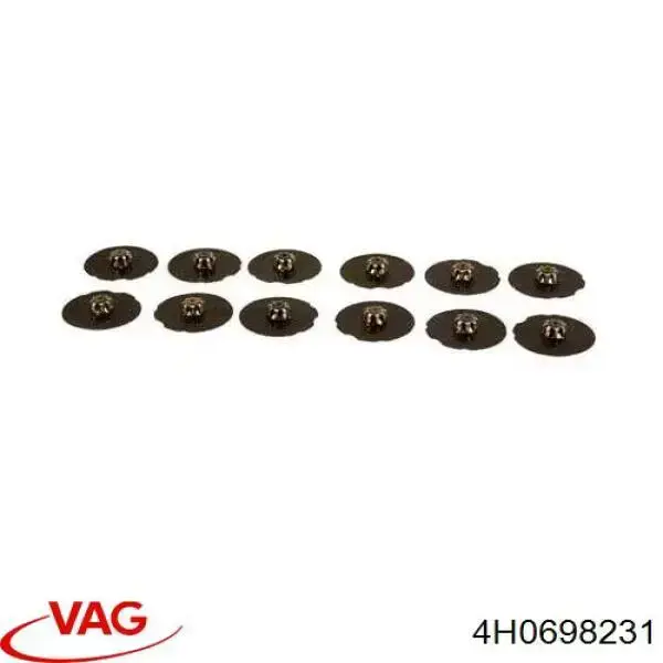 Chapa anti-ruído de fixação do freio de sapata dianteira VAG 4H0698231 preço, a partir de 177,43 USD