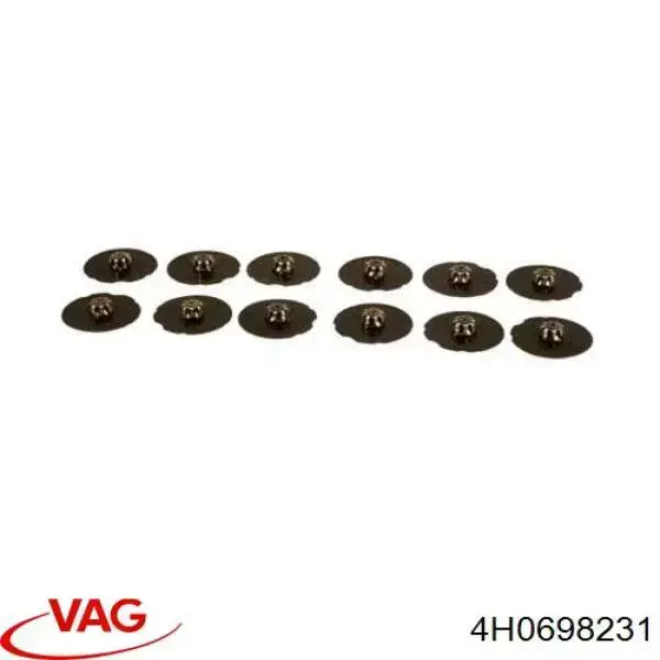 Compre 4H0698231 VAG Chapa anti-ruído de fixação do freio de sapata dianteira