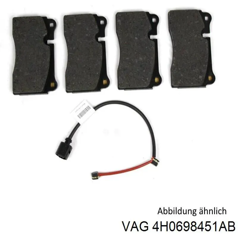 Sapatas do freio traseiras de disco VAG 4H0698451AB preço, a partir de 992,00 USD