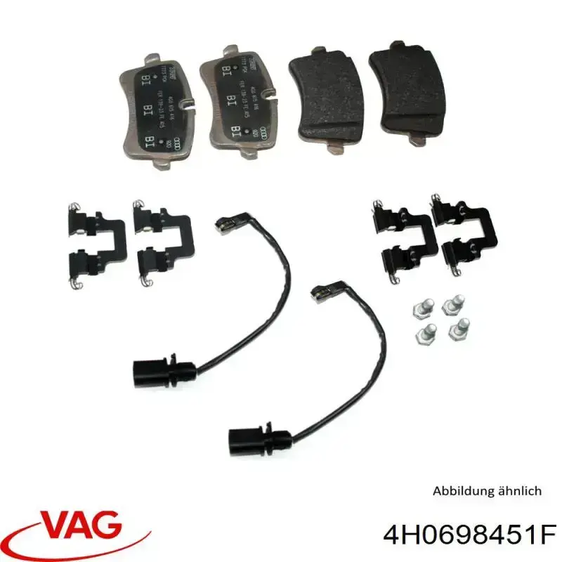 Sapatas do freio traseiras de disco VAG 4H0698451F preço, a partir de 48,44 USD