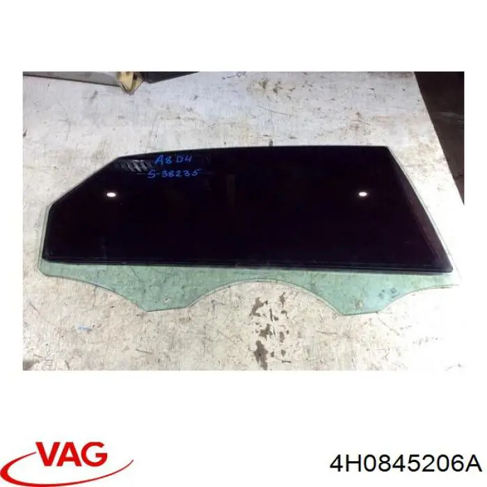 4H0845206A VAG Vidro da porta traseira direita