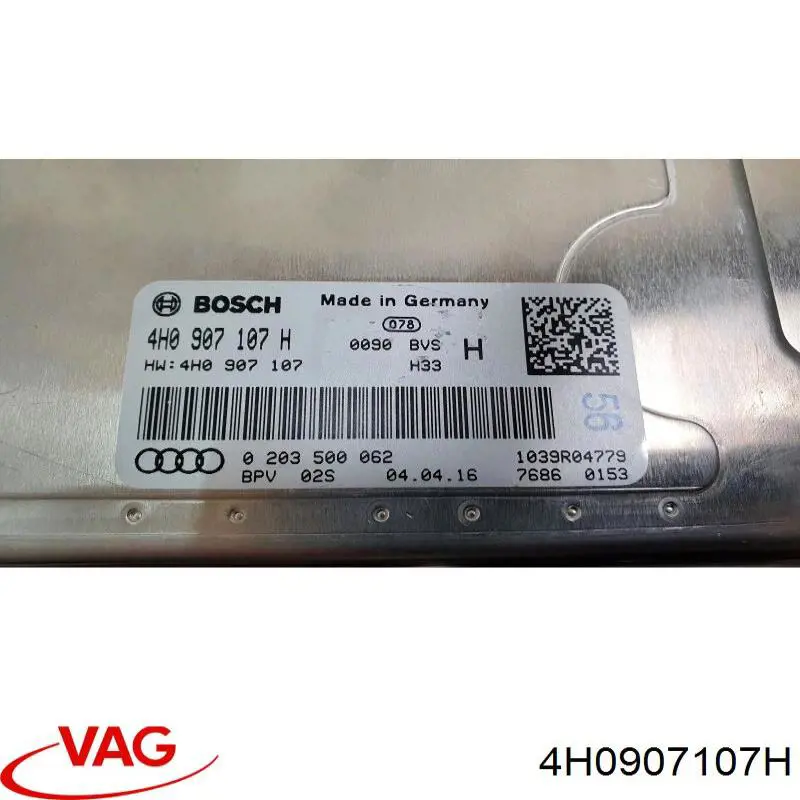 4H0907107H VAG Módulo de direção da câmara