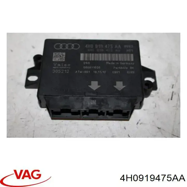 4H0919475AA VAG Módulo de direção (Centralina eletrônica) de sensor de estacionamento