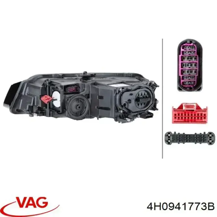 Luz esquerda VAG 4H0941773B preço, a partir de 827,76 USD