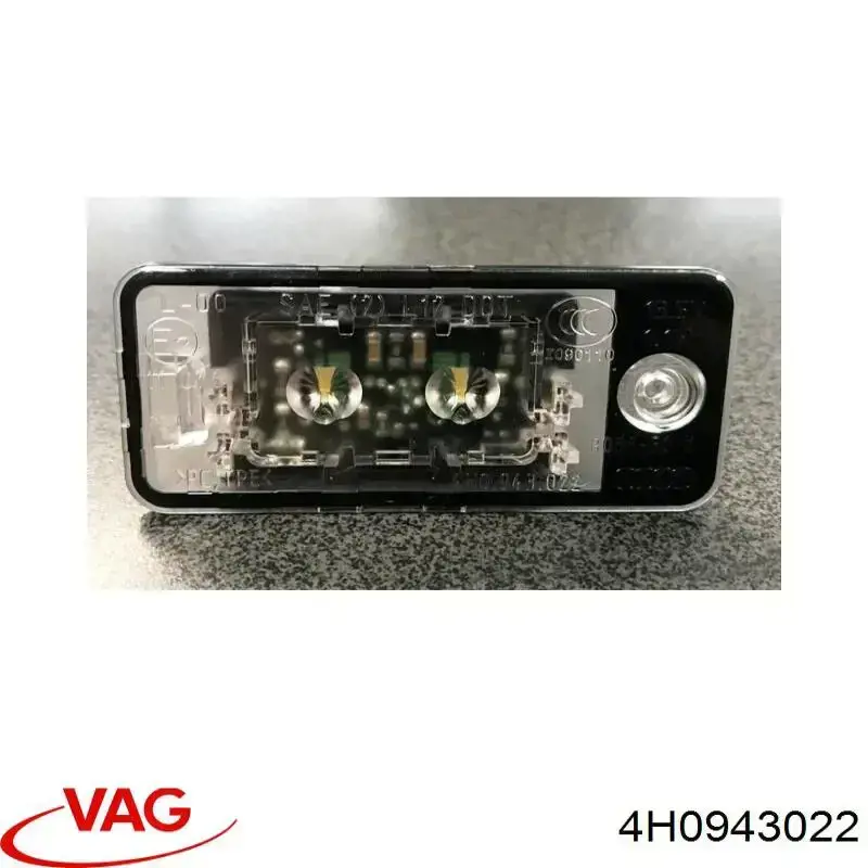 Lanterna da luz de fundo de matrícula traseira VAG 4H0943022 preço, a partir de 32,85 USD
