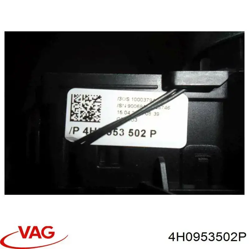 4H0953502P VAG Comutador instalado na coluna da direção, montado