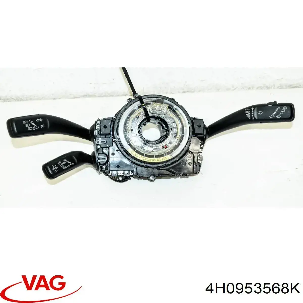 4H0953568K VAG Anel AIRBAG de contato, cabo plano do volante