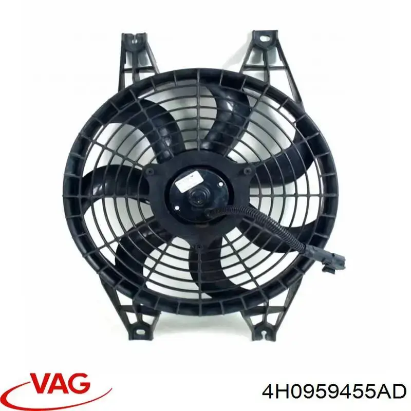 4H0959455AD VAG Ventilador elétrico de esfriamento montado (motor + roda de aletas) esquerdo