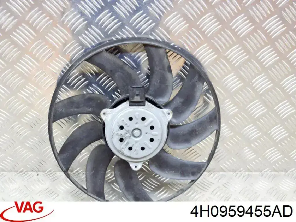 Ventilador elétrico de esfriamento montado (motor + roda de aletas) esquerdo VAG 4H0959455AD preço, a partir de 408,83 USD