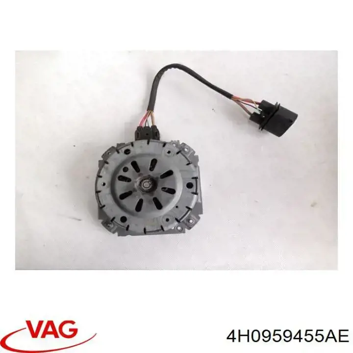 4H0959455AE VAG Ventilador elétrico de esfriamento montado (motor + roda de aletas) direito