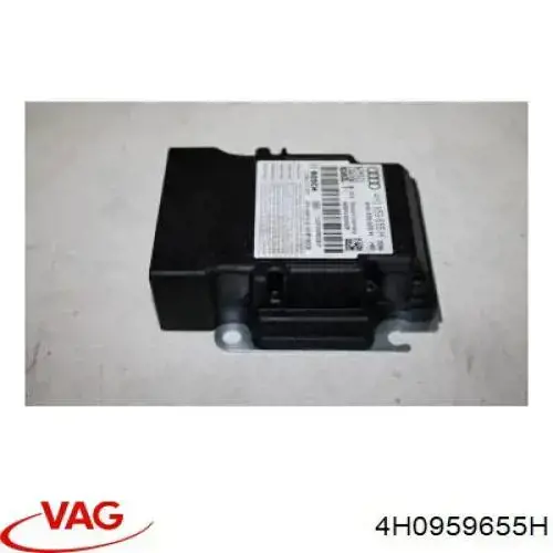 4H0959655H VAG Módulo processador de controlo da bolsa de ar (Centralina eletrônica AIRBAG)
