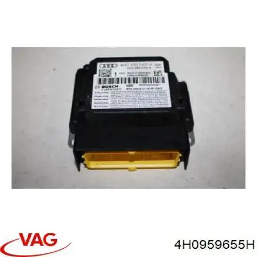 Módulo processador de controlo da bolsa de ar (Centralina eletrônica AIRBAG) VAG 4H0959655H preço, a partir de 311,57 USD
