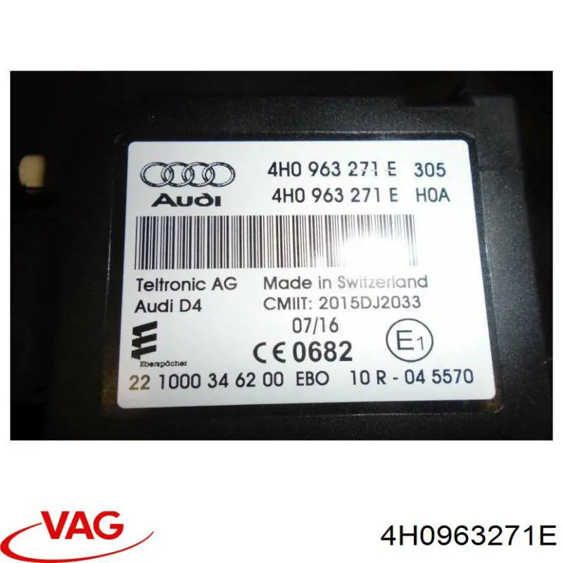  VAG 4H0963271E preço, a partir de 208,16 USD