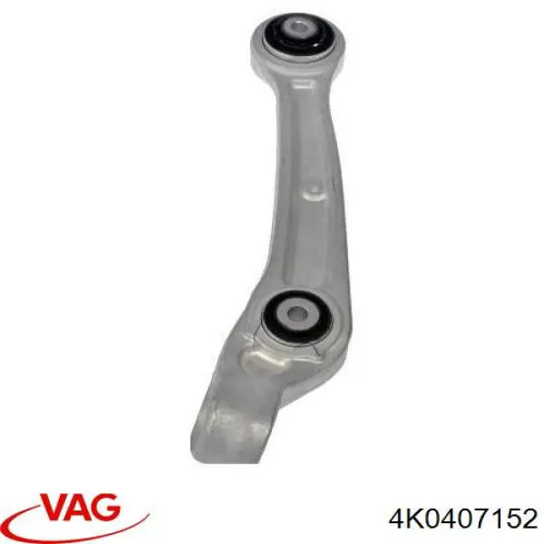 4K0407152 VAG Braço oscilante inferior direito de suspensão dianteira