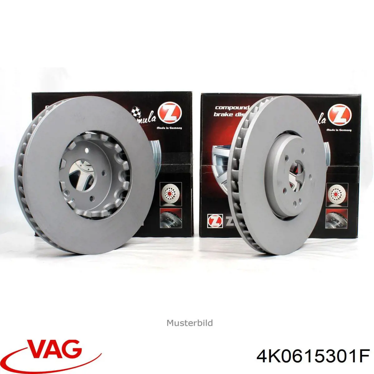 Disco do freio dianteiro VAG 4K0615301F preço, a partir de 513,76 USD