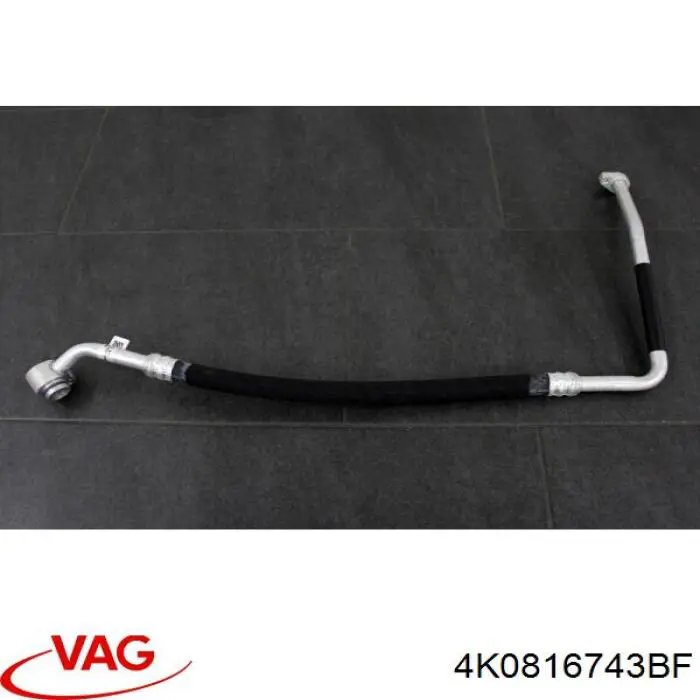 4K0816743BF VAG Mangueira de aparelho de ar condicionado, desde o vaporizador até o compressor