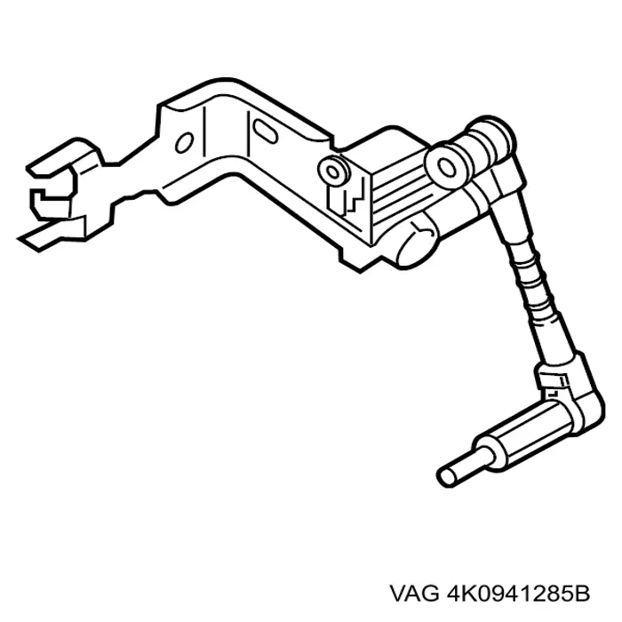 80A941285B VAG Sensor dianteiro esquerdo do nível de posição de carroçaria
