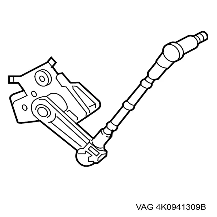 80A941309C VAG Sensor traseiro esquerdo do nível de posição de carroçaria