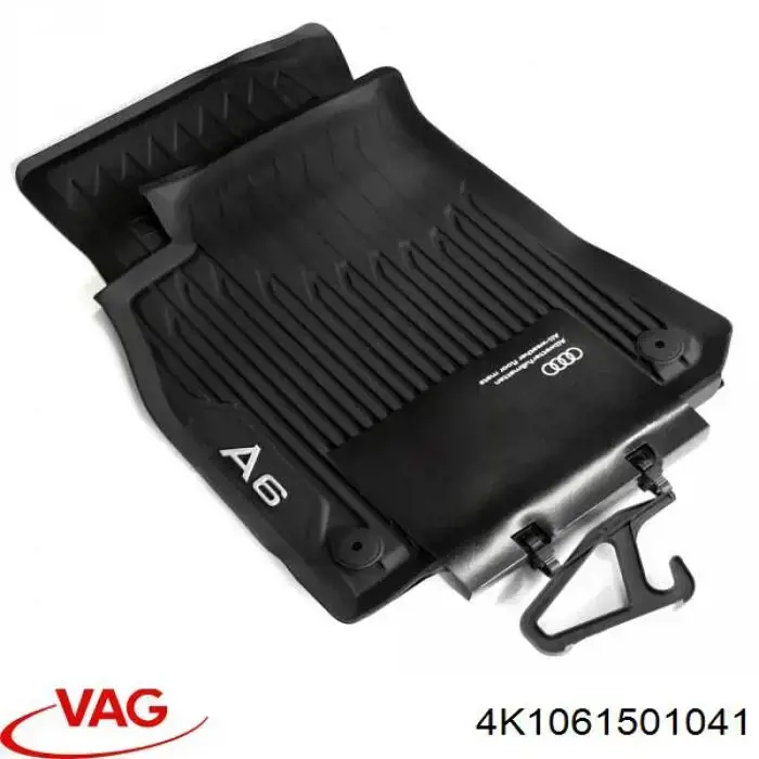 4K1061501041 VAG Tapete dianteiro, kit de 2 un.