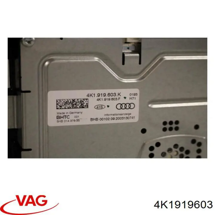 4K1919603H VAG Mostrador multifuncional