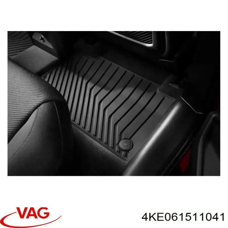4KE061511041 VAG Tapete traseiro, kit de 2 un.