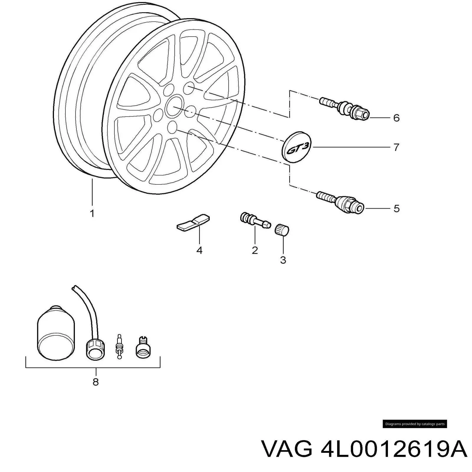 Selante para os pneus VAG 4L0012619A preço, a partir de 65,04 USD