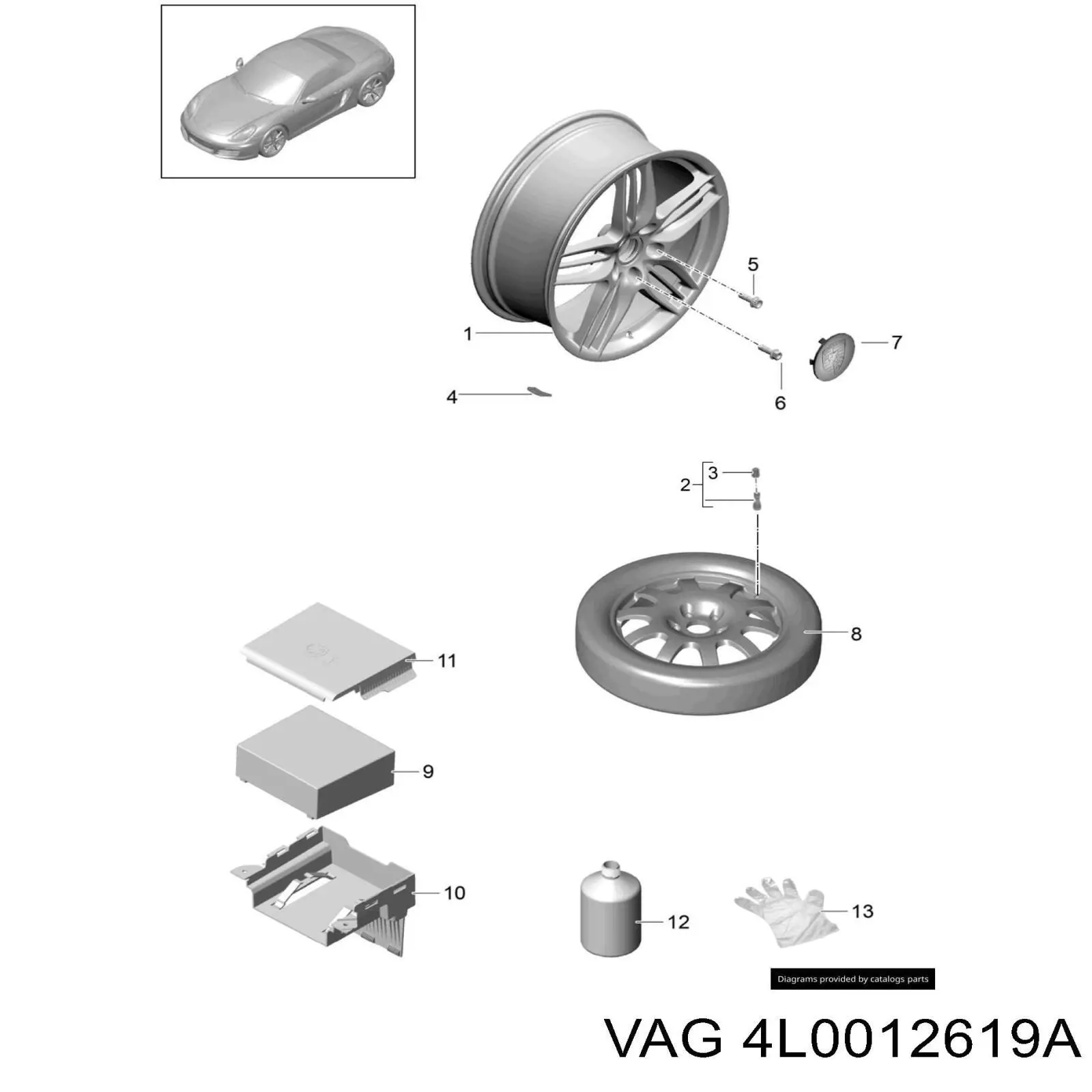Compre 4L0012619A VAG Selante para os pneus
