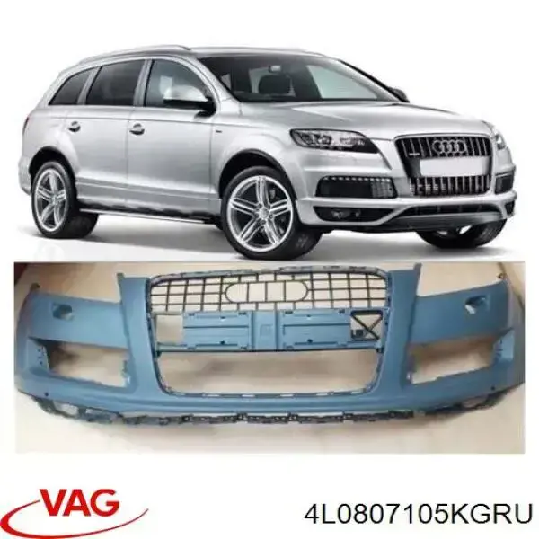 4L0807105KGRU VAG Pára-choque dianteiro