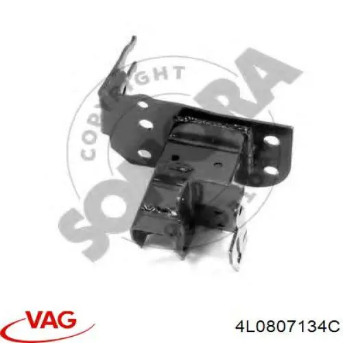 4L0807134C VAG Consola de reforçador do pára-choque dianteiro