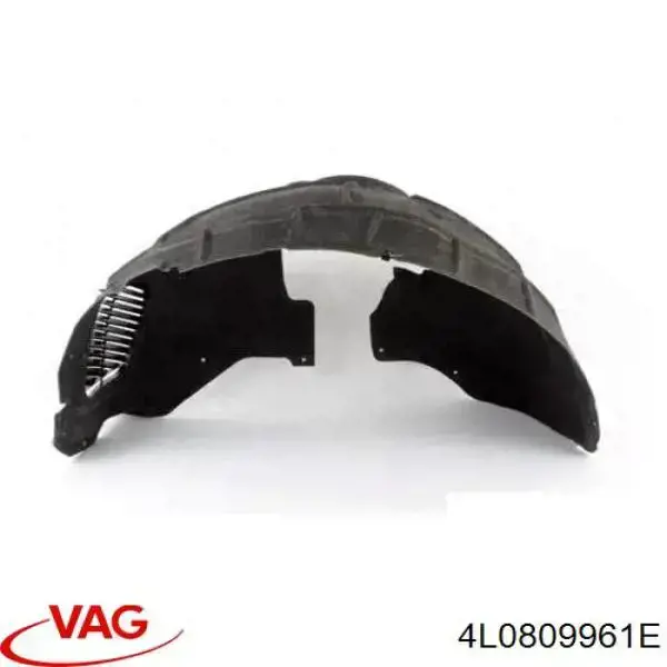 4L0809961E VAG Guarda-barras esquerdo do pára-lama dianteiro
