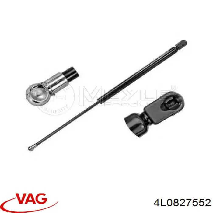 Amortecedor de tampa de porta-malas (de 3ª/5ª porta traseira) 4L0827552 VAG