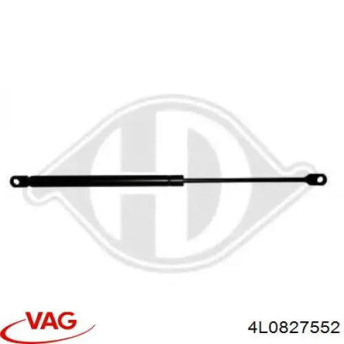 Amortecedor de tampa de porta-malas (de 3ª/5ª porta traseira) VAG 4L0827552