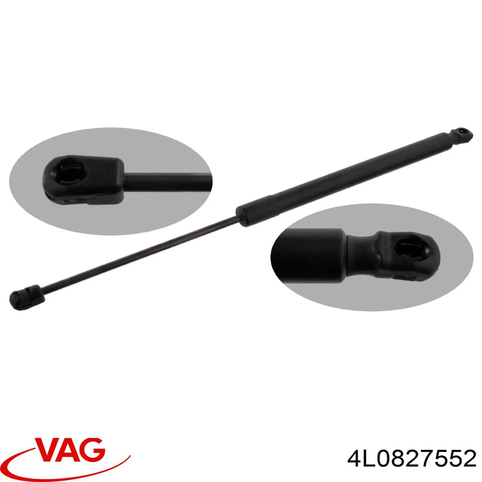 Amortecedor de tampa de porta-malas (de 3ª/5ª porta traseira) 4L0827552 VAG