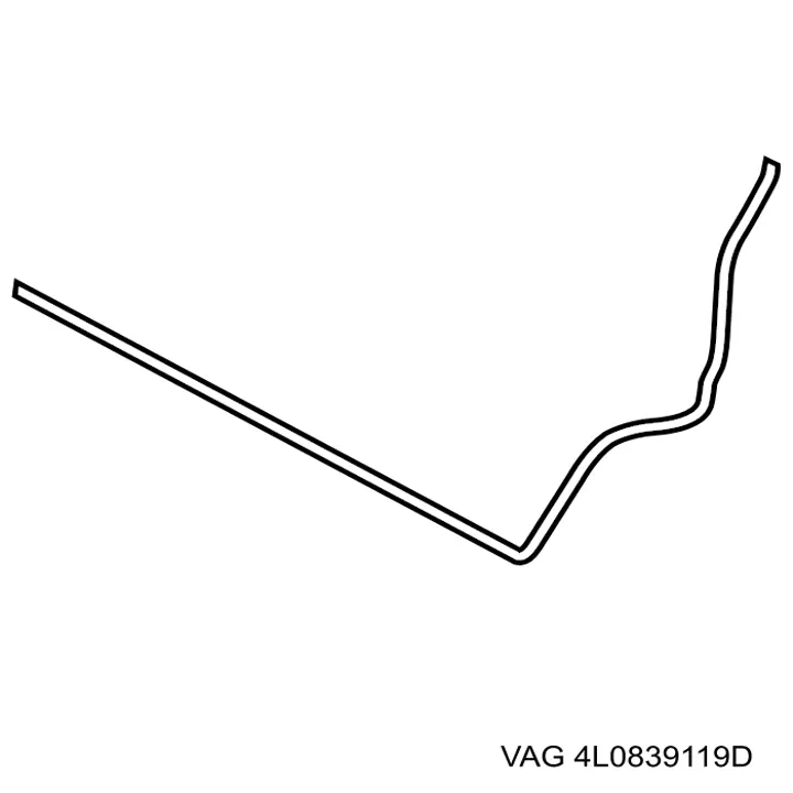 Compactador da porta traseira esquerda (na carroçaria) VAG 4L0839119D preço, a partir de 244,42 USD