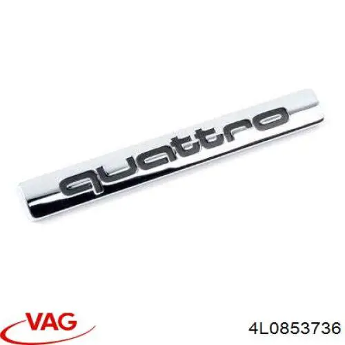 4L0853736 VAG Emblema de grelha do radiador