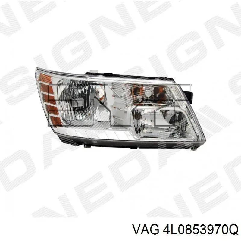 4L0853970QGRU VAG Moldura da porta traseira direita inferior