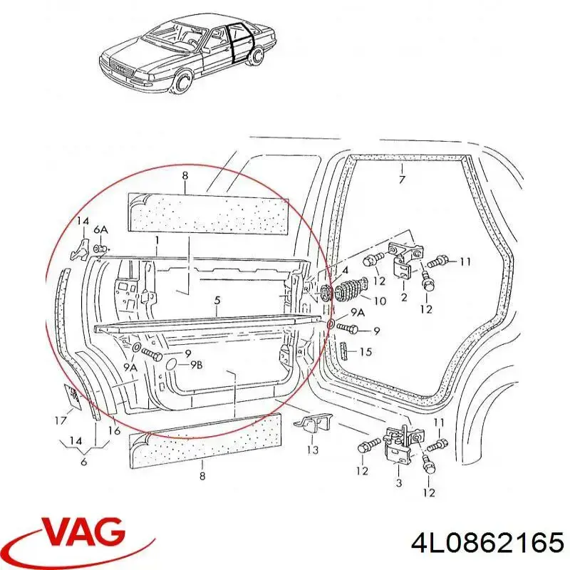  VAG 4L0862165 preço, a partir de 6,82 USD