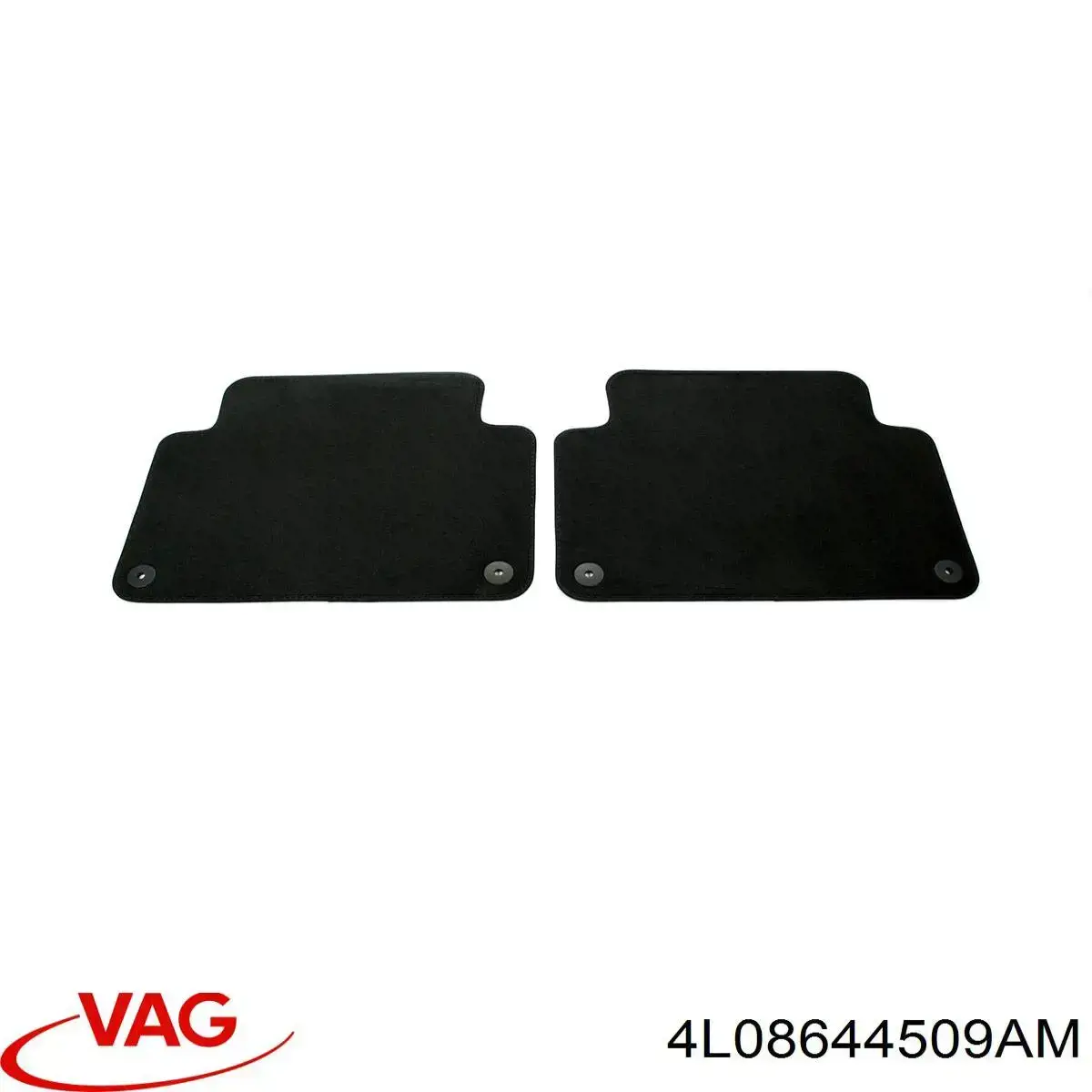 4L08644509AM VAG Tapetes dianteiros + traseiros, kit